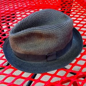 Varvatos Straw Fedora  Black L/XL
